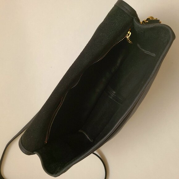 Vintage 90s Black Coach 9635 Convertible Clutch Removable Shoulder Strap - Picture 9 of 13